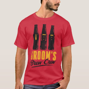 Camiseta Equipe da Noiva BrewCrew Divertidos Desenhos de No