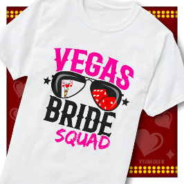 Camiseta Equipe da Noiva de Vegas Cassino Festa de Despedid