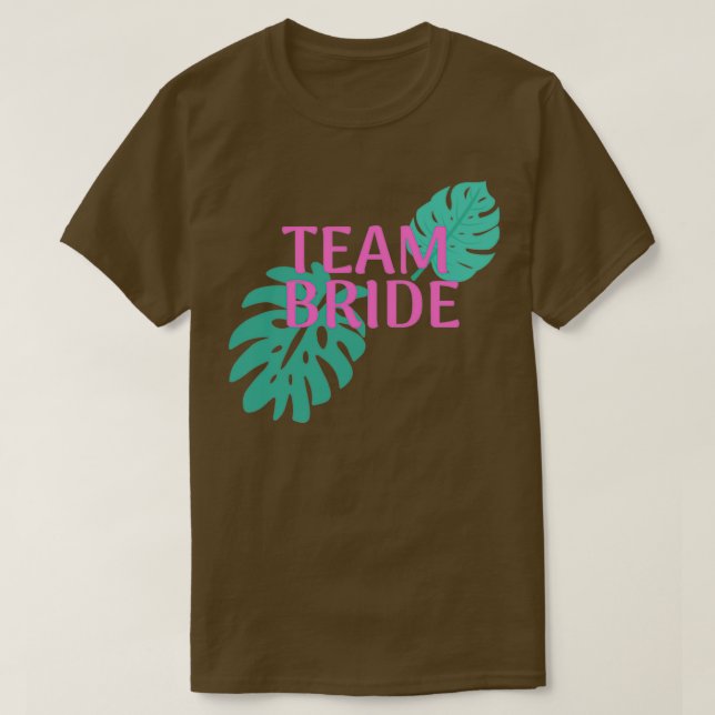 Camiseta Equipe da noiva Festa de casamento (Frente do Design)
