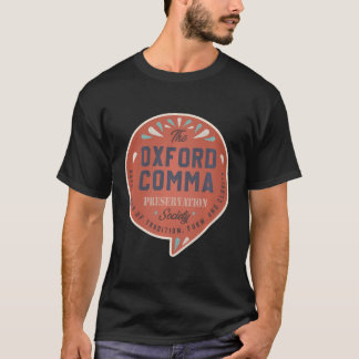 Camiseta Equipe da Oxford Comma Preserve Society Oxford
