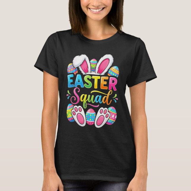 Camiseta Equipe da Páscoa Família Casal Combinando Páscoa H (Frente)