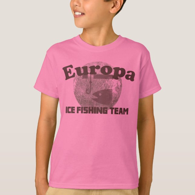 Camiseta Equipe da pesca do gelo do Europa (Frente)