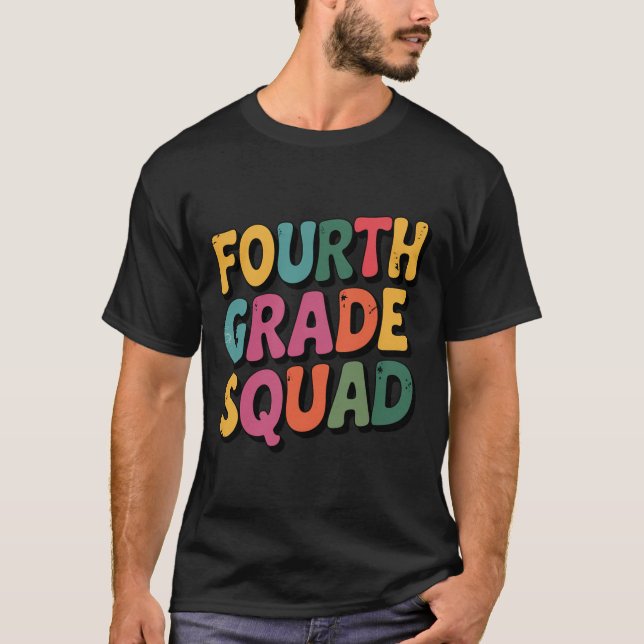 Camiseta Equipe da Quarta Série 4º Professor Volta às Aulas (Frente)