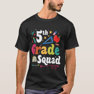 Camiseta Equipe da Quinta Série Volta às Aulas Alunos Profe