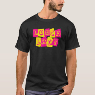 Camiseta Equipe da Senhora do Almoço Equipe da Cafeteria de