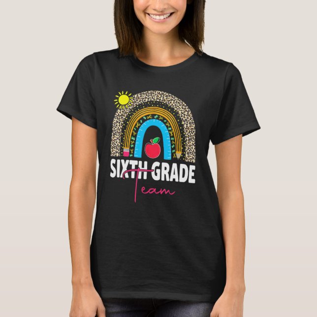Camiseta Equipe da Sexta Série Arco-íris Olá Esquadra   Pro (Frente)