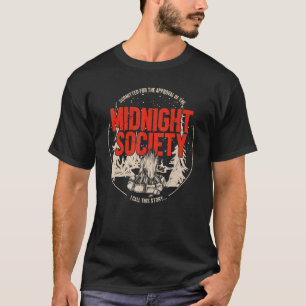 Camiseta Equipe da Sociedade Meia-Noite Acampando Ao Ar Ext