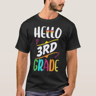 Camiseta equipe da terceira série Olá professor da terceira