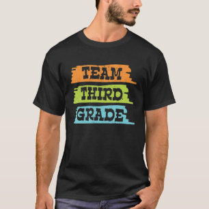 Camiseta Equipe De 3º Ano Engraçado De Volta Ao Professor