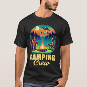 Camiseta Equipe de Acampamento Camper Equipe de Bebida Engr