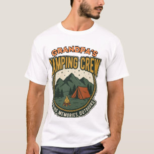 Camiseta Equipe de Acampamento dos Avôs Gráfico Vintage ao