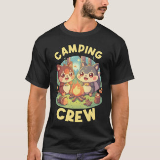 Camiseta Equipe de acampamento engraçada