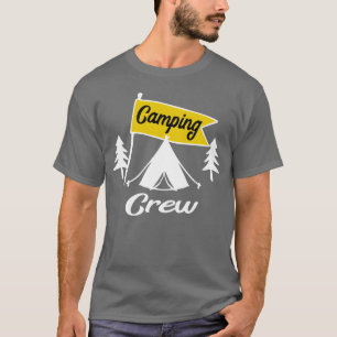 Camiseta Equipe de acampamento ideia engraçada família