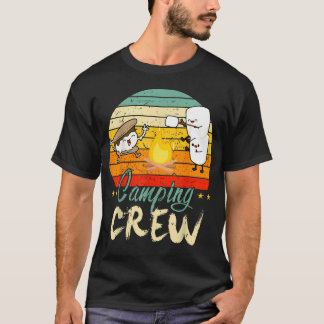 Camiseta Equipe de Acampamento Infantil Menino Mulheres Fam