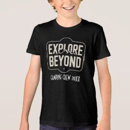 Camiseta Equipe de Acampamento Personalizado Explore Beyond