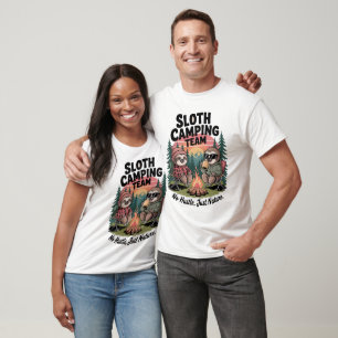 Camiseta Equipe de acampamento sem hustle