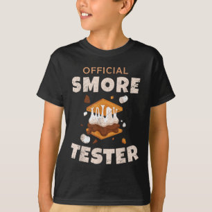 Camiseta Equipe de Acampamento Testador Oficial de Smore Ma