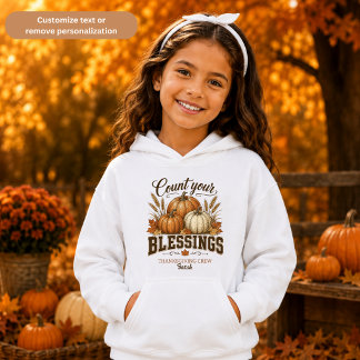 Camiseta Equipe de Ação de Graças Contando Suas Bênçãos Uni