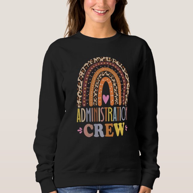 Camiseta Equipe de Administração Leopardo Arco-íris De Volt (Frente)