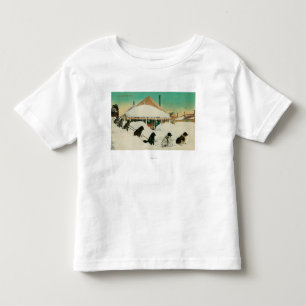 Camiseta Equipe de Alaska Dogsled que descansa em SnowState
