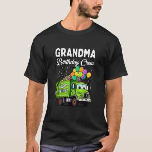 Camiseta Equipe de Aniversário da Vovó Garoto Caminhão de L
