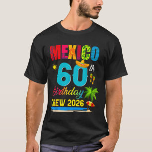 Camiseta Equipe de Aniversário de 60 anos Minimal em Cancun