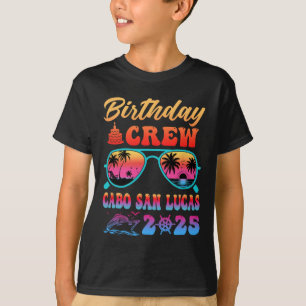 Camiseta Equipe de aniversário de Cabo San Lucas Férias Cru