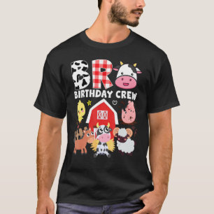 Camiseta Equipe de Aniversário do Irmão Vaca Fazenda Tema A