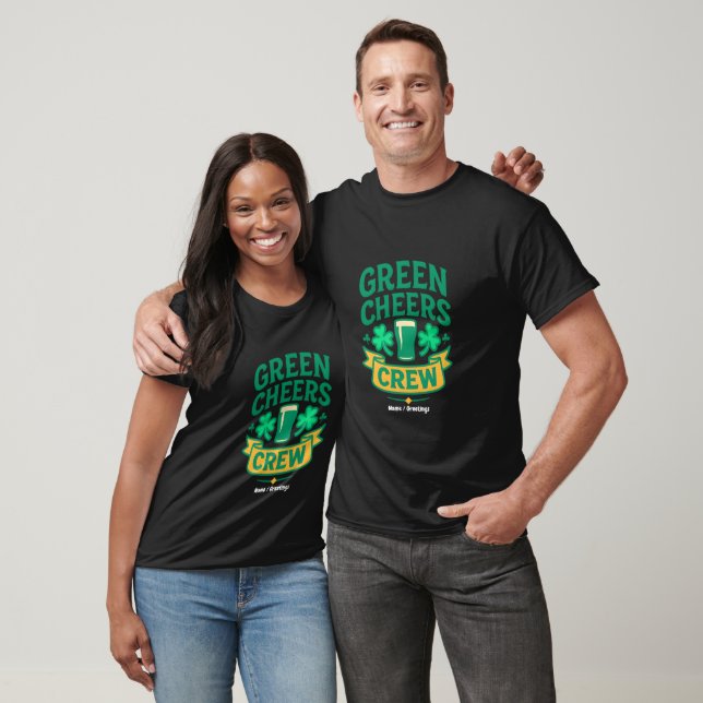 Camiseta Equipe de Aplausos Verdes Celebração Divertida do  (Unissex)
