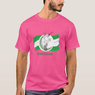 Camiseta Equipe de Apoiadores de Críquete do Paquistão Fãs