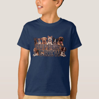 Camiseta Equipe de Apoio a Cães Proprietário de Múltiplas R