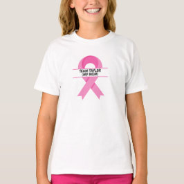 Camiseta Equipe de Apoio ao cancer de mama Personalizada