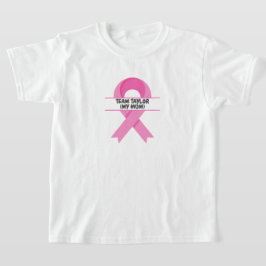 Camiseta Equipe de Apoio ao cancer de mama Personalizada