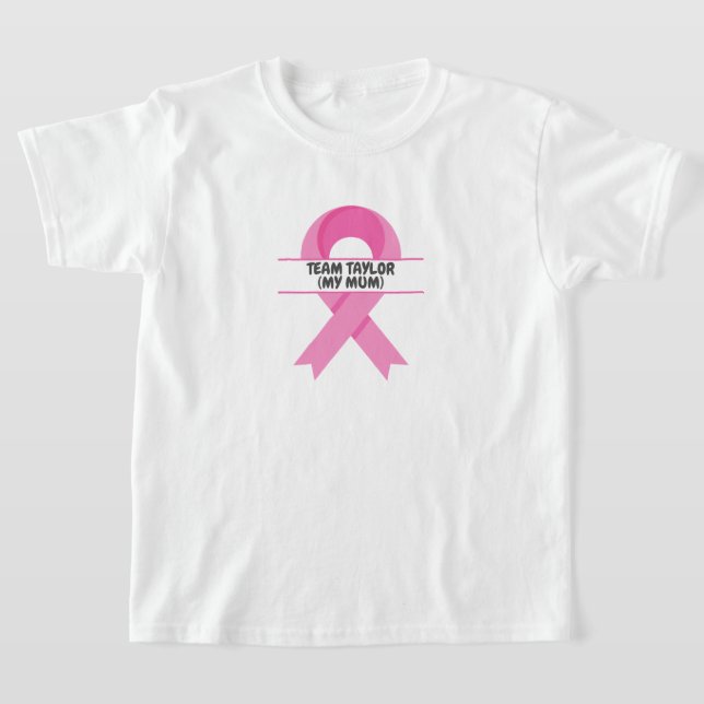 Camiseta Equipe de Apoio ao cancer de mama Personalizada (Postura )