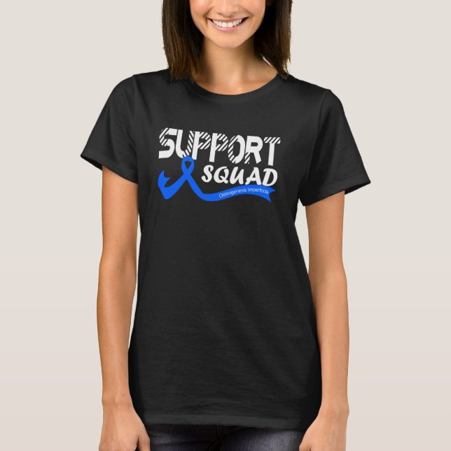 Camiseta Equipe de Apoio Conscientização da Osteogenesis Im (Frente)
