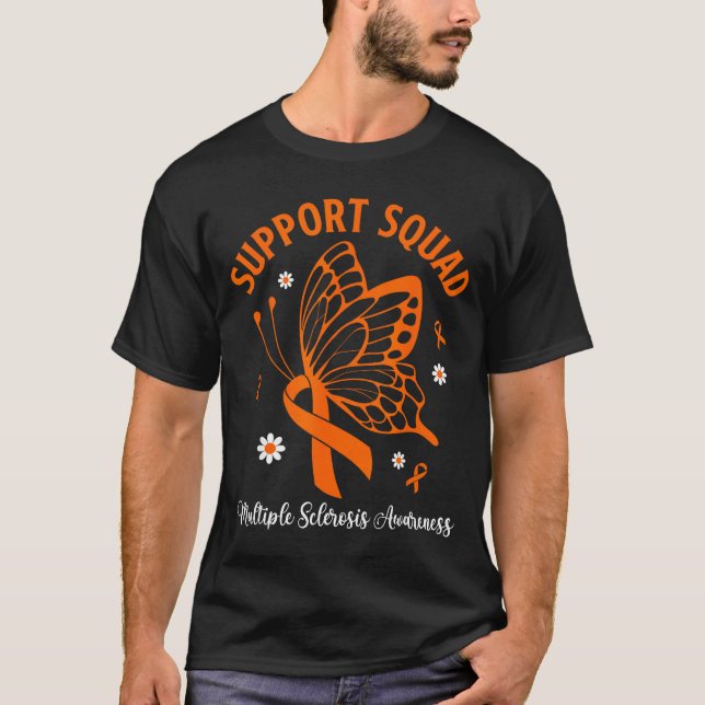 Camiseta Equipe de apoio conscientização esclerose múltipla (Frente)