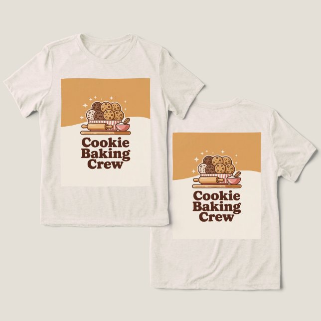 Camiseta Equipe de Assar Biscoitos Feminina  (Design Frente e Verso)