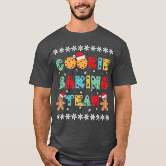 Camiseta Equipe de Assar Biscoitos Homens de Gengibre com C