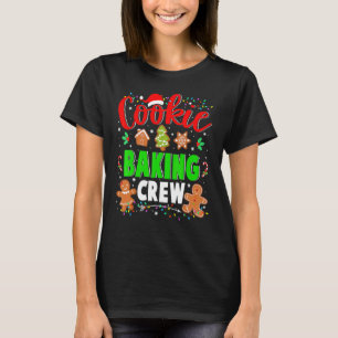 Camiseta Equipe de Assar Biscoitos Natal Bolacha de Gengibr