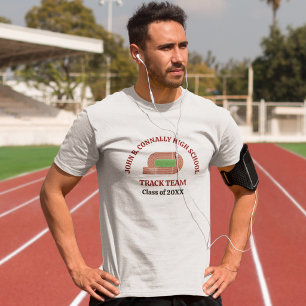 Camiseta Equipe de atletismo Maroon Cross Country Runner