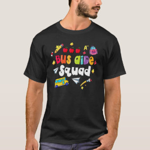 Camiseta Equipe de Auxiliar de Ônibus de Volta às Aulas