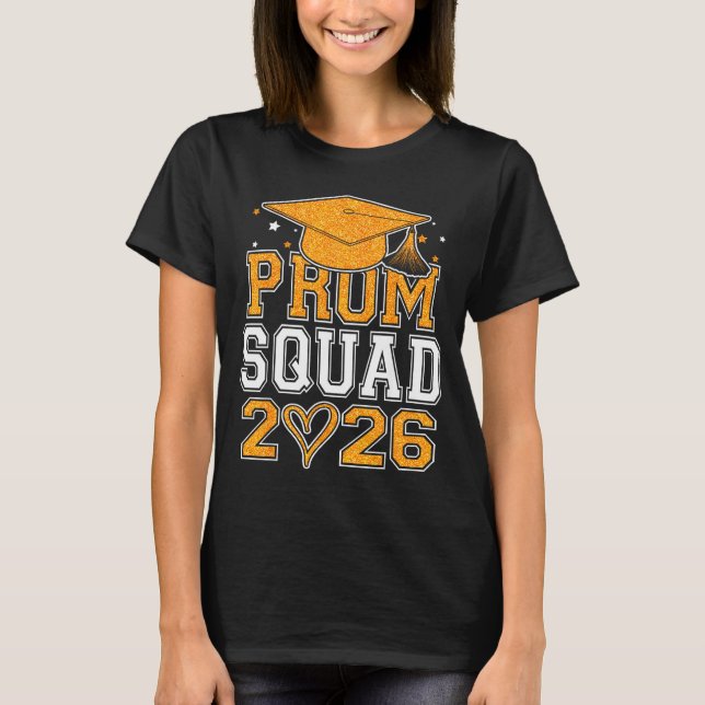 Camiseta Equipe de baile 2026 graduada turma de baile de 20 (Frente)