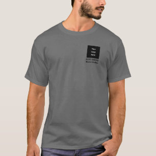 Camiseta Equipe de Barbearia Moderna e Elegante Preta e Cin