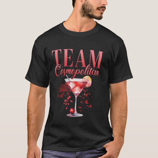 Camiseta Equipe de Barman de Coquetel de Despedida de Solte (Frente)