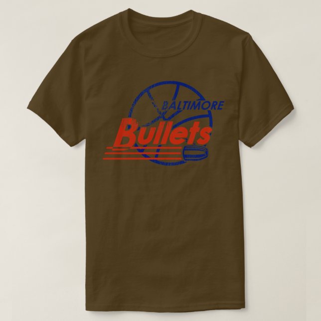 Camiseta Equipe de basquete de Baltimore com Defunct (Frente do Design)