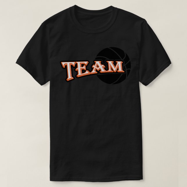 Camiseta Equipe de basquetebol (Frente do Design)