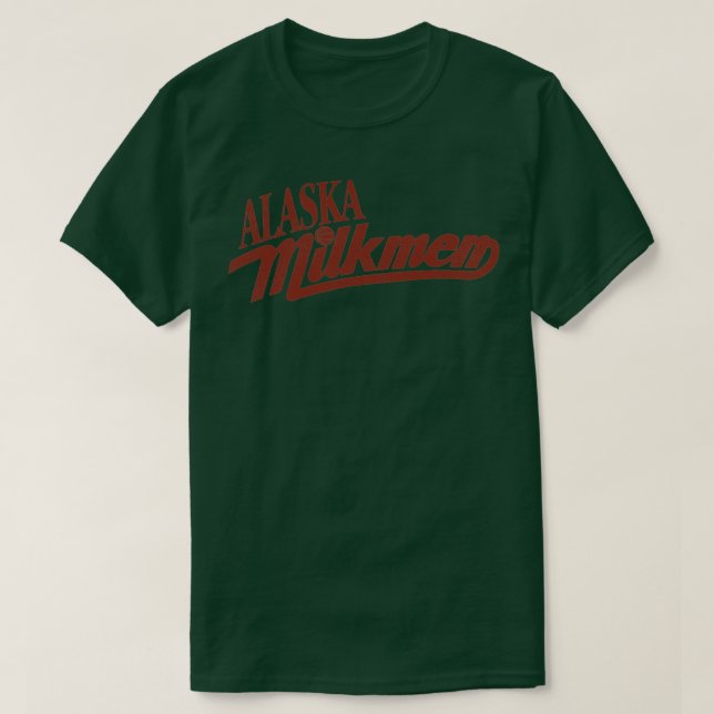 Camiseta Equipe de basquetebol de Milkmen Defunct Alaska (Frente do Design)
