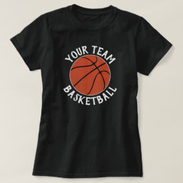 Camiseta Equipe de basquetebol feminino, nome do jogador e 