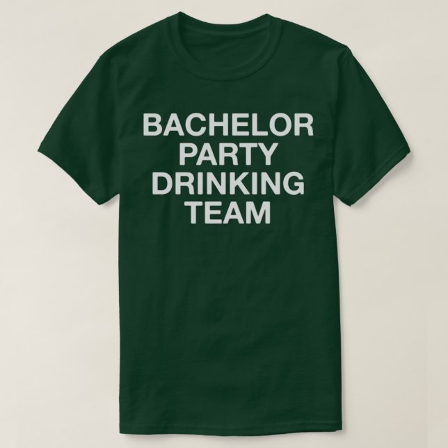 Camiseta Equipe de Bebedeira da Festa de Despedida de Solte (Frente do Design)