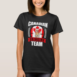 Camiseta Equipe de Bebedores Canadenses   Bandeira do Canad
